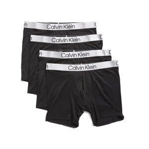 CALVIN KLEIN Black 4pk Chromatic Boxer Briefs